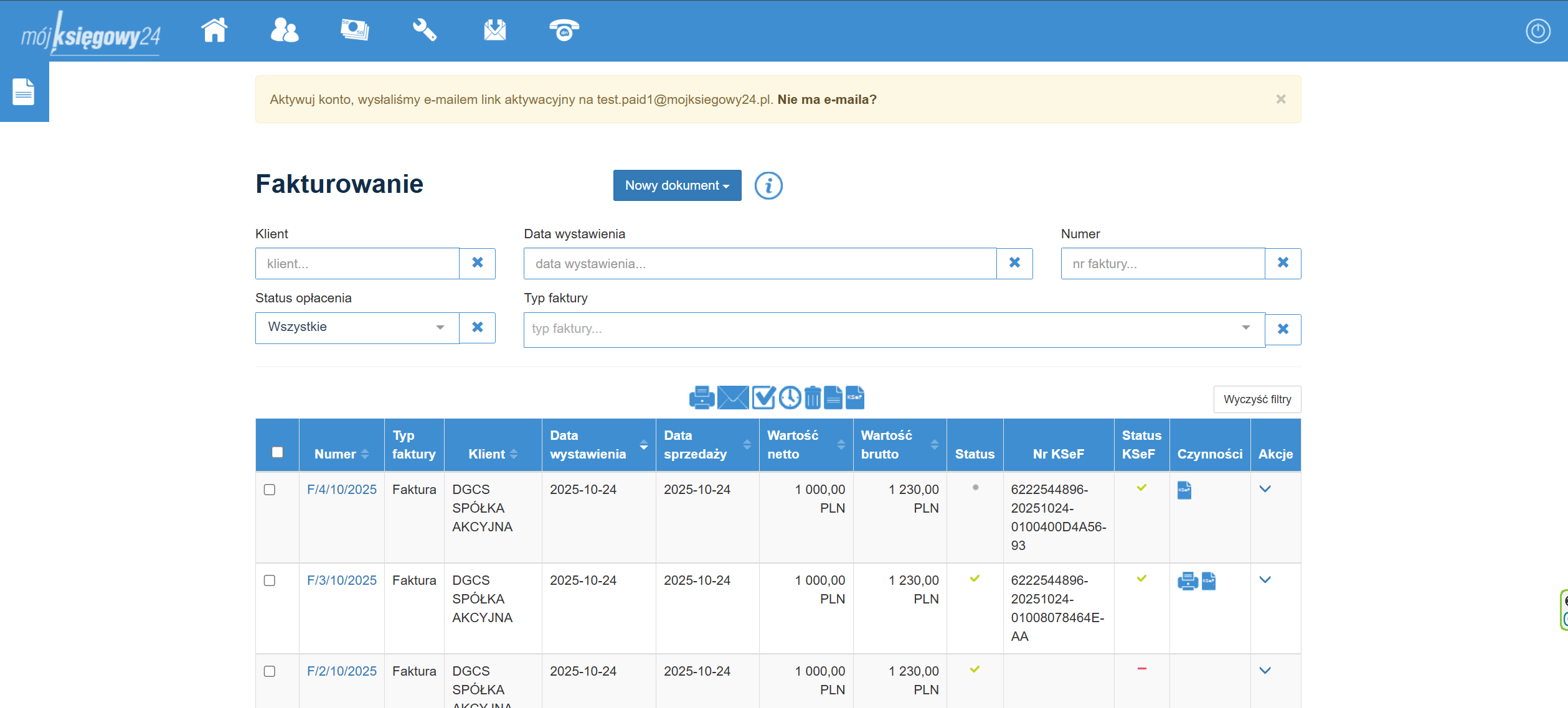 Fakturowanie i portal KSeF